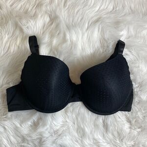 Sears Kmart black underwire bra, size 44D.